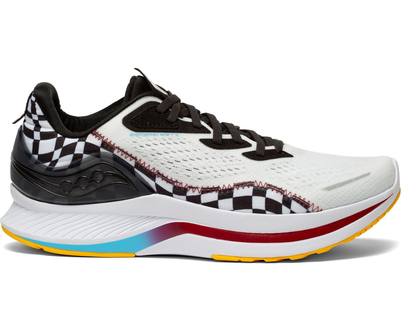 Men's Saucony Endorphin Shift 2 Running Shoes White / Black | Singapore 469QMAZ